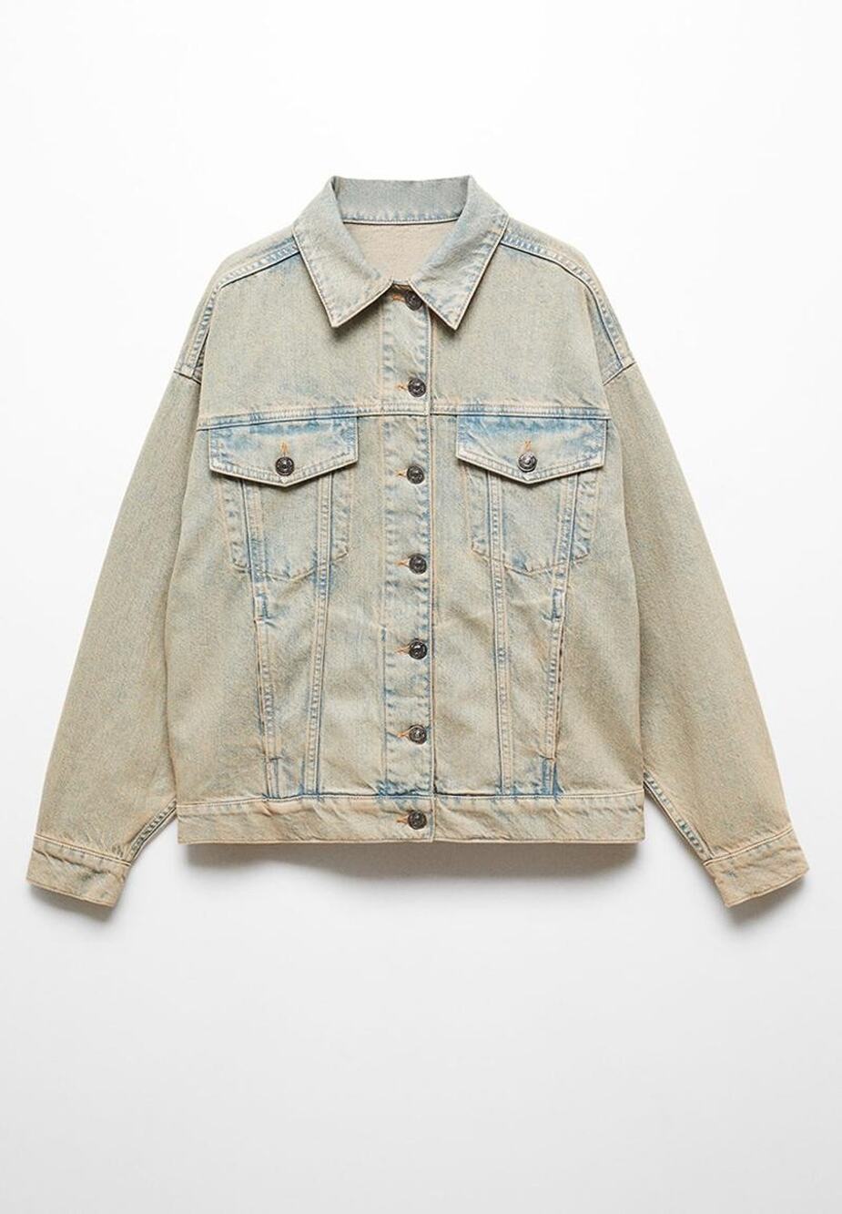 Mango Womens Oversize denim jacket Used-look size L Maya